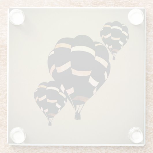  luchtballonnen glazen onderzetter (Achterkant)