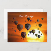 Luchtballonnen in briefkaart (Voorkant / Achterkant)