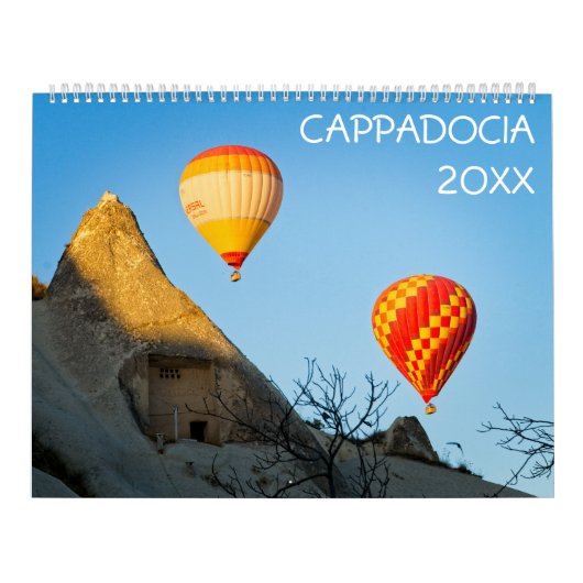 Luchtballonnen in Cappadociaanse wandkalender Kalender (Hoes)