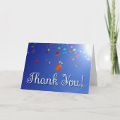 Luchtballonnen in de hemel bedankkaart (Voorkant)