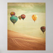 Luchtballonnen in de lucht poster (Voorkant)