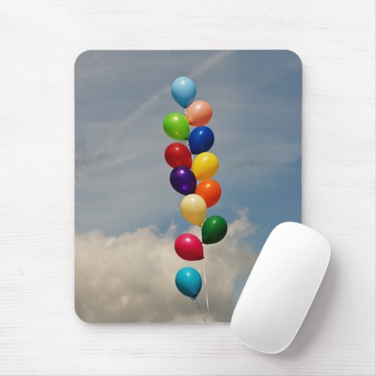 Luchtballonnen in de Sky Mousepad Muismat (Met muis)