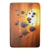 Luchtballonnen in de vlucht badmat (Voorkant Verticaal)