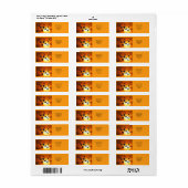 Luchtballonnen in de vlucht etiket (Full Sheet)