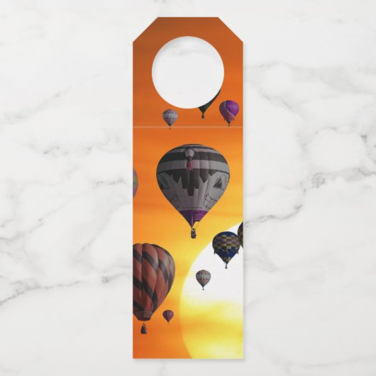 Luchtballonnen in de vlucht flessenhanger (Achterkant)