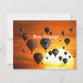 Luchtballonnen in de vlucht kaart (Voorkant)