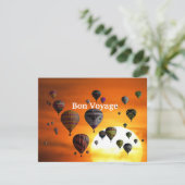 Luchtballonnen in de vlucht kaart (Staand voorkant)