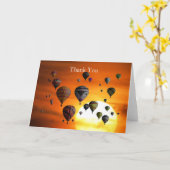 Luchtballonnen in de vlucht kaart (Gele Bloem)