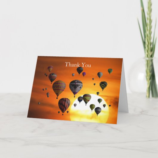 Luchtballonnen in de vlucht kaart (Voorkant)