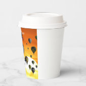 Luchtballonnen in de vlucht papieren bekers