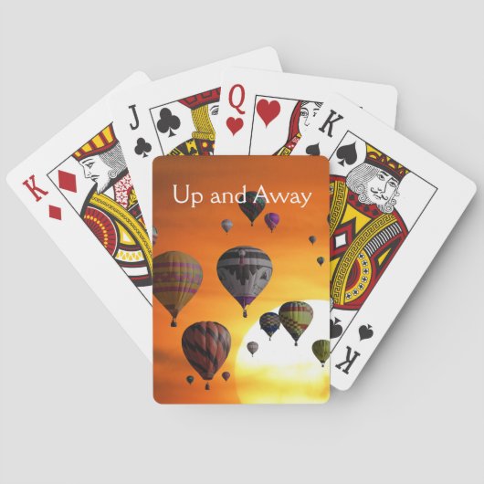 Luchtballonnen in de vlucht pokerkaarten (Achterkant)