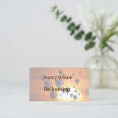 Luchtballonnen in de vlucht visitekaartje (Staand voorkant)