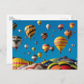 Luchtballonnen in het Briefkaart Sky (Voorkant / Achterkant)