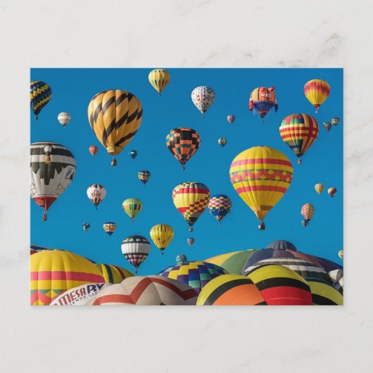 Luchtballonnen in het Briefkaart Sky (Voorkant)