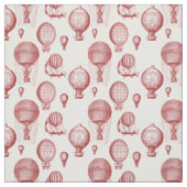 luchtballonnen in Maroon Stof (Swatch)