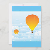 Luchtballonnen in wolken kaart (Voorkant)