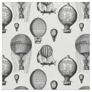 luchtballonnen in zwart-wit stof