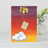 Luchtballonnen Kaart (Staand voorkant)