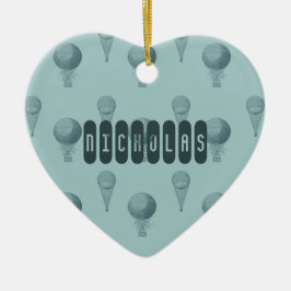 Luchtballonnen Keramisch Ornament