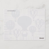  luchtballonnen met drukcabine briefkaart (Achterkant)