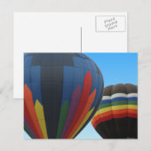 Luchtballonnen met warme lucht in Briefkaart (Voorkant / Achterkant)