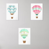 Luchtballonnen Muurkunst Sets (Voorkant)