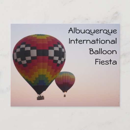 Luchtballonnen op het Briefkaart van Dawn (Voorkant)