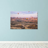 Luchtballonnen over Cappadocia Canvas Afdruk (Insitu (Houten vloer))