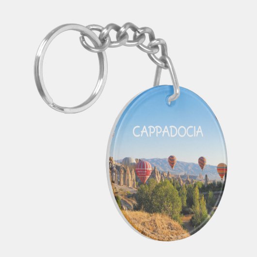 Luchtballonnen over Cappadocia Sleutelhanger (Voorkant Links)