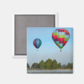Luchtballonnen over een meer, NZ Magneet (Voorkant / Achterkant)
