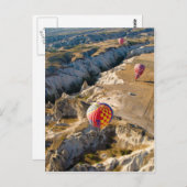 Luchtballonnen over het Briefkaart Cappadocia (Voorkant / Achterkant)