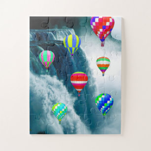 Luchtballonnen over Niagara Herfsten Jigzaag Puzzl Legpuzzel