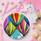 Luchtballonnen Papieren Bordje (Feest)