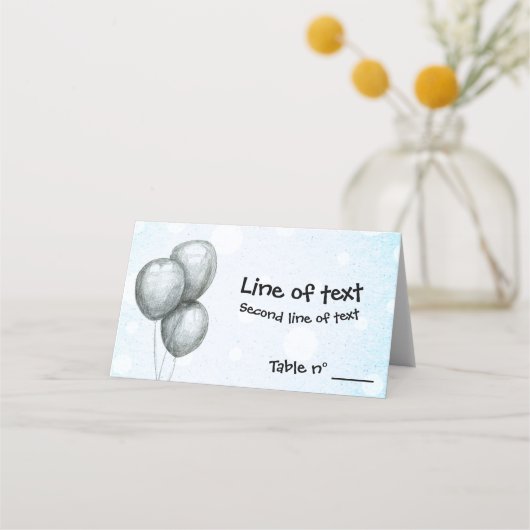 Luchtballonnen Plaatskaartje (Voorkant)