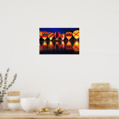 Luchtballonnen Poster (Keuken)