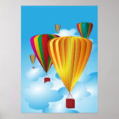 Luchtballonnen Poster (Voorkant)