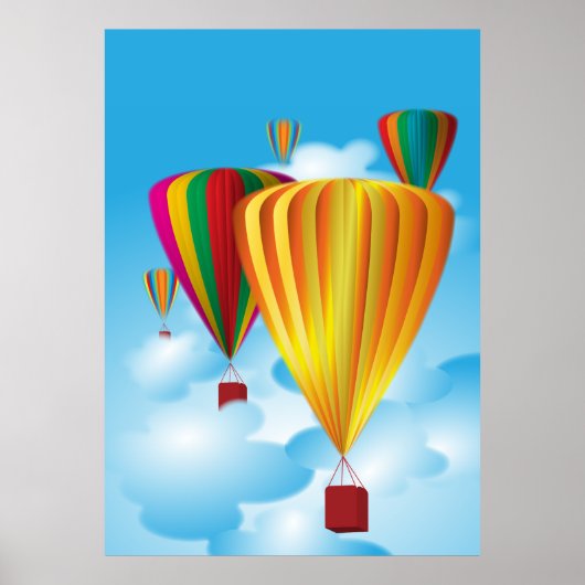 Luchtballonnen Poster (Voorkant)