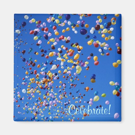 Luchtballonnen rijzen - Magnet (Voorkant)