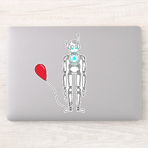 Luchtballonnen robots sticker