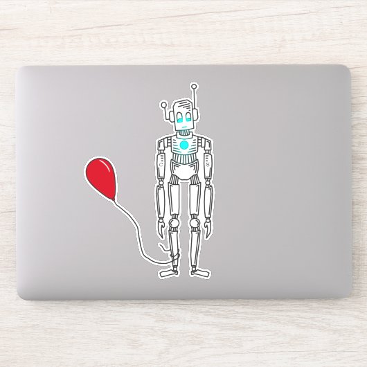 Luchtballonnen robots sticker (Computer)