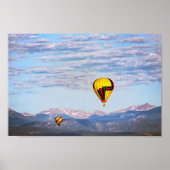 Luchtballonnen, Rocky Mountains, Colorado Poster (Voorkant)