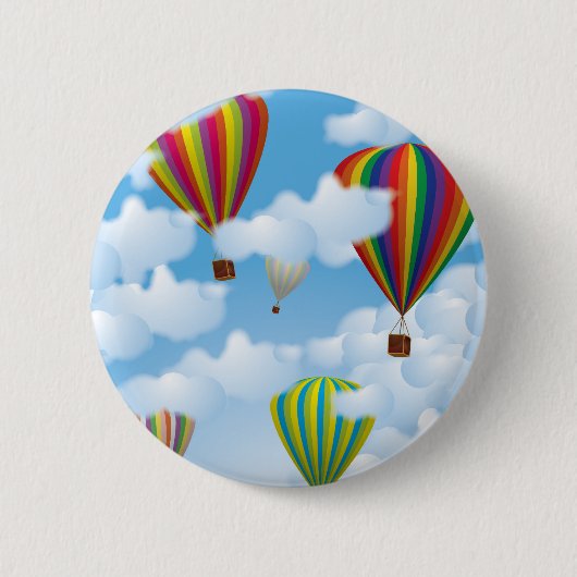 Luchtballonnen Ronde Button 5,7 Cm (Voorkant)