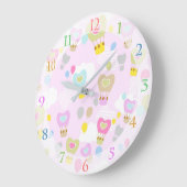 Luchtballonnen roze klok (Hoek)