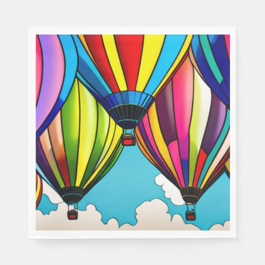 Luchtballonnen Servet (Voorkant)