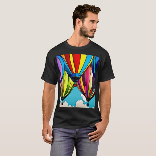 Luchtballonnen T-shirt (Voorkant volledig)