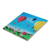 Luchtballonnen Tegeltje (Zijkant)