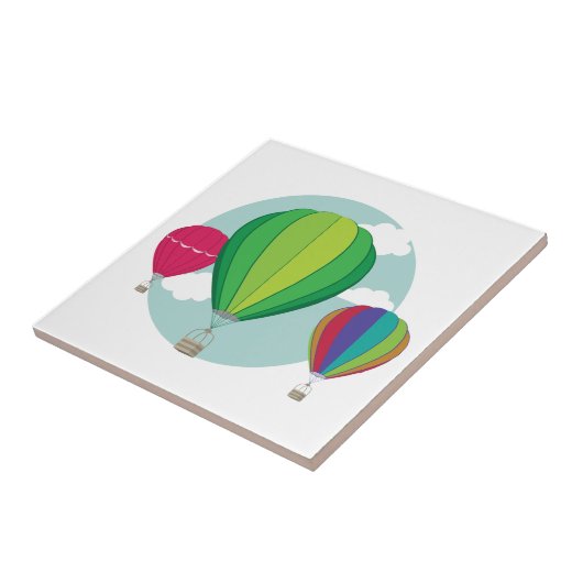 Luchtballonnen Tegeltje (Zijkant)