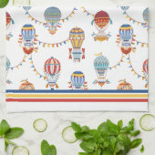  luchtballonnen theedoek (Gevouwen)