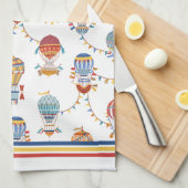  luchtballonnen theedoek (Quarter Fold)