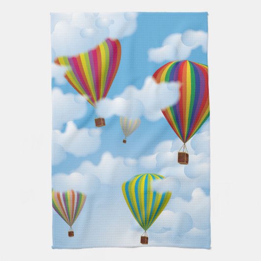 Luchtballonnen Theedoek (Verticaal)